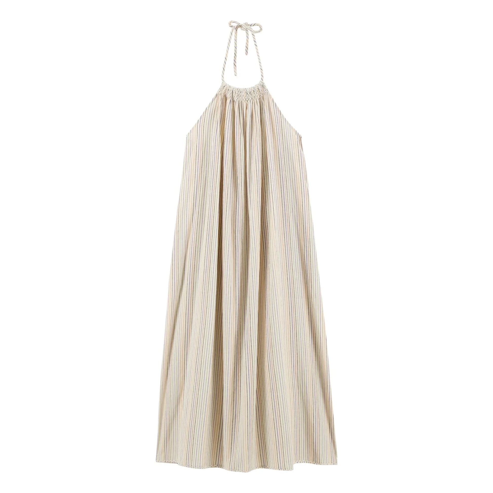 Leon & Harper - Ramik Dress Stripes Organic Cotton | Ecru