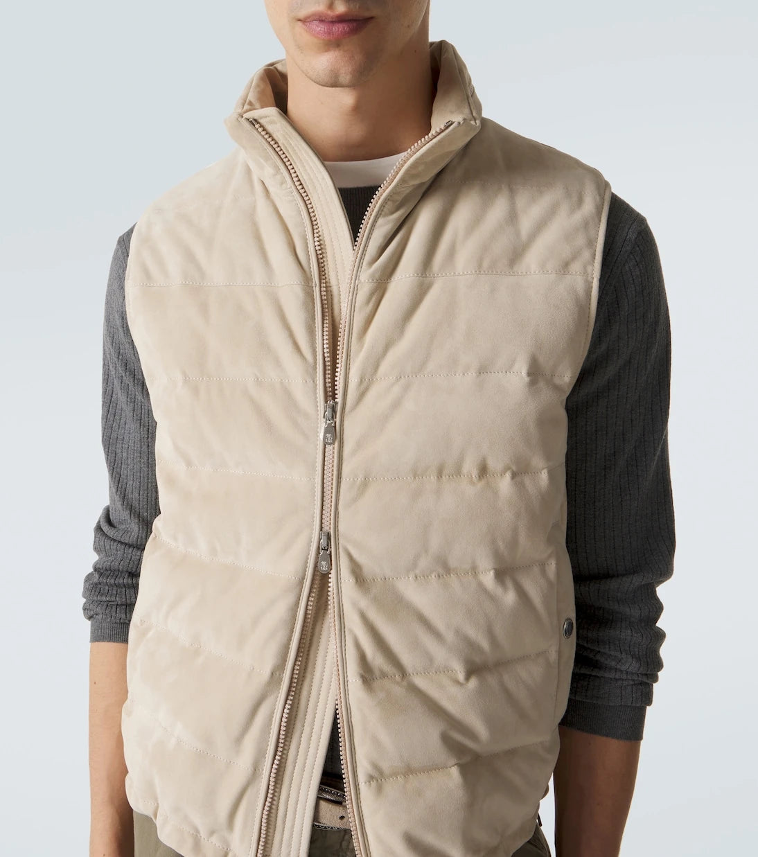 Brunello Cucinelli - Suede down vest