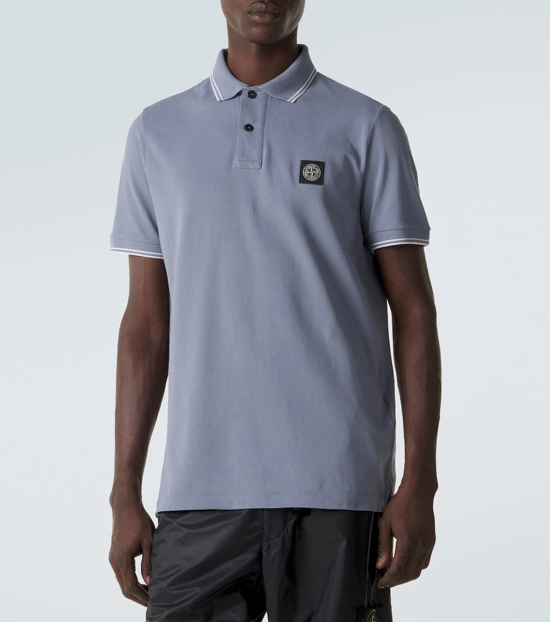 Stone Island - Compass cotton-blend piqué polo shirt