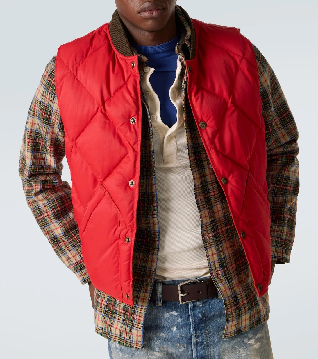 RRL - Quilted twill vest
