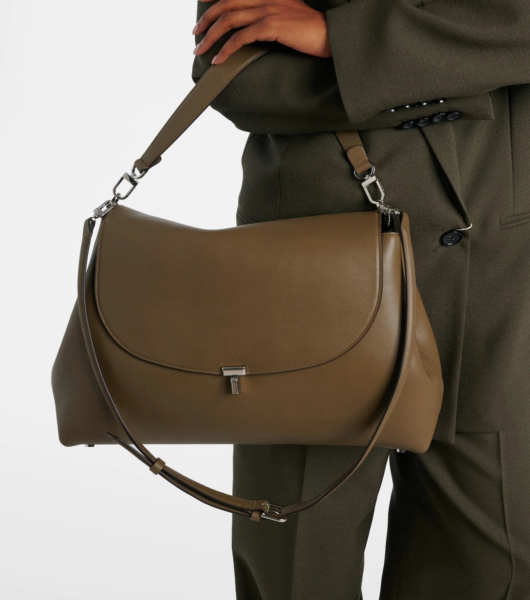 Toteme - T-Lock Medium leather shoulder bag