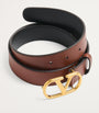 Valentino Garavani Brown Leather VLogo Signature Belt