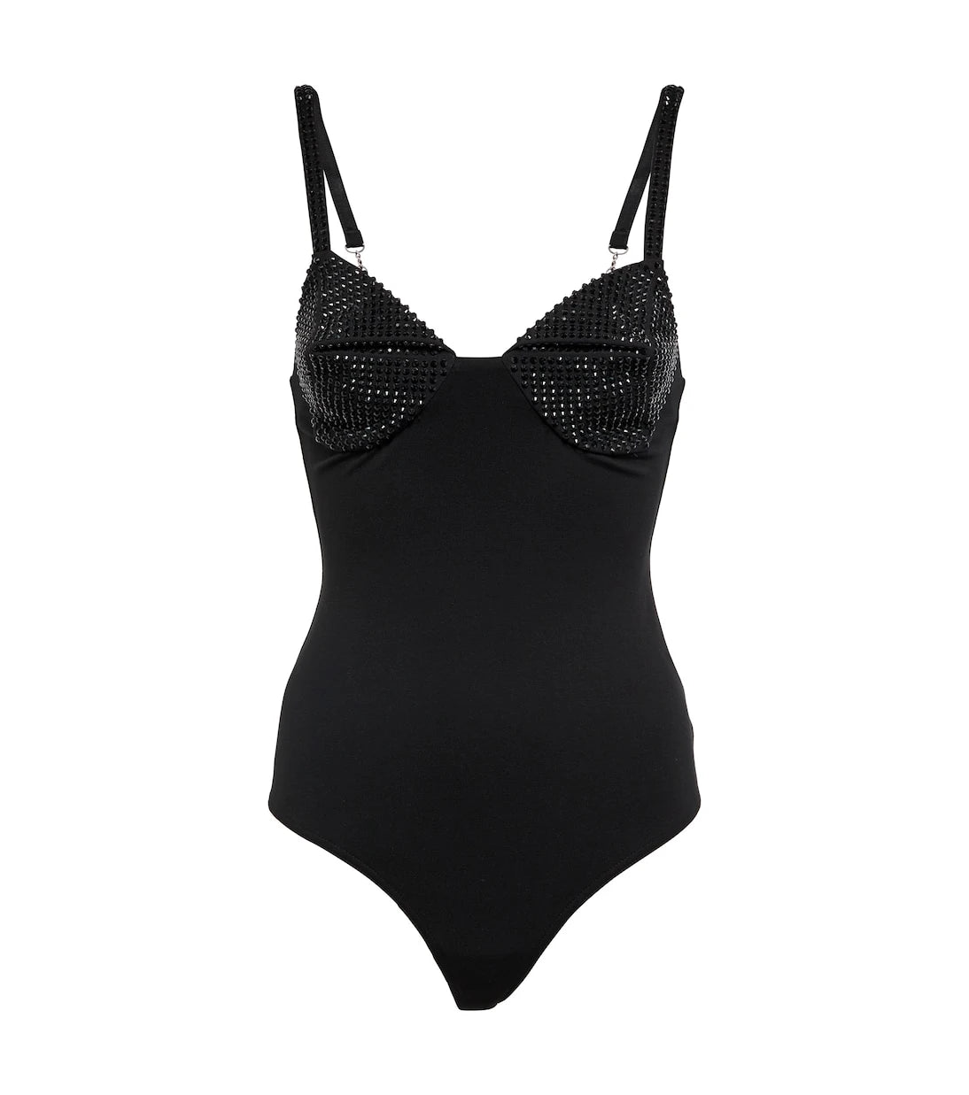 Area - Embellished jersey bodysuit
