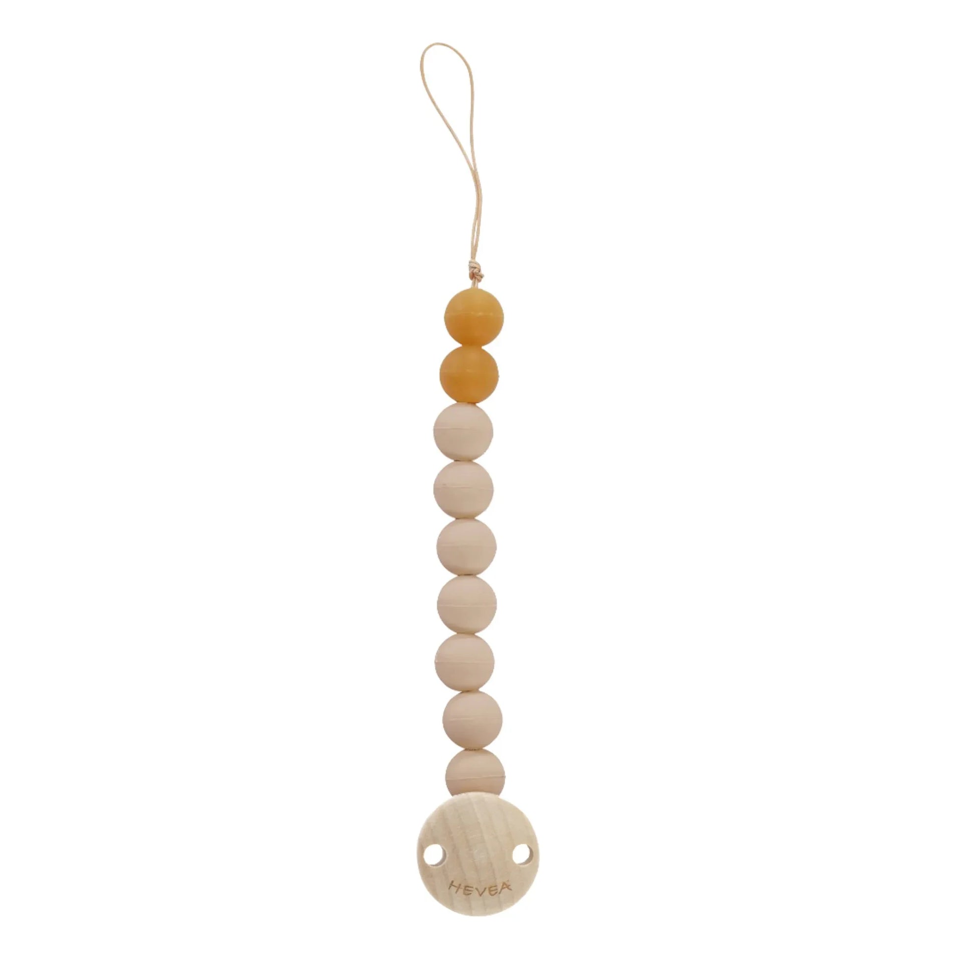 Hevea - Natural Rubber and Rubberwood Dummy Clip  | Beige