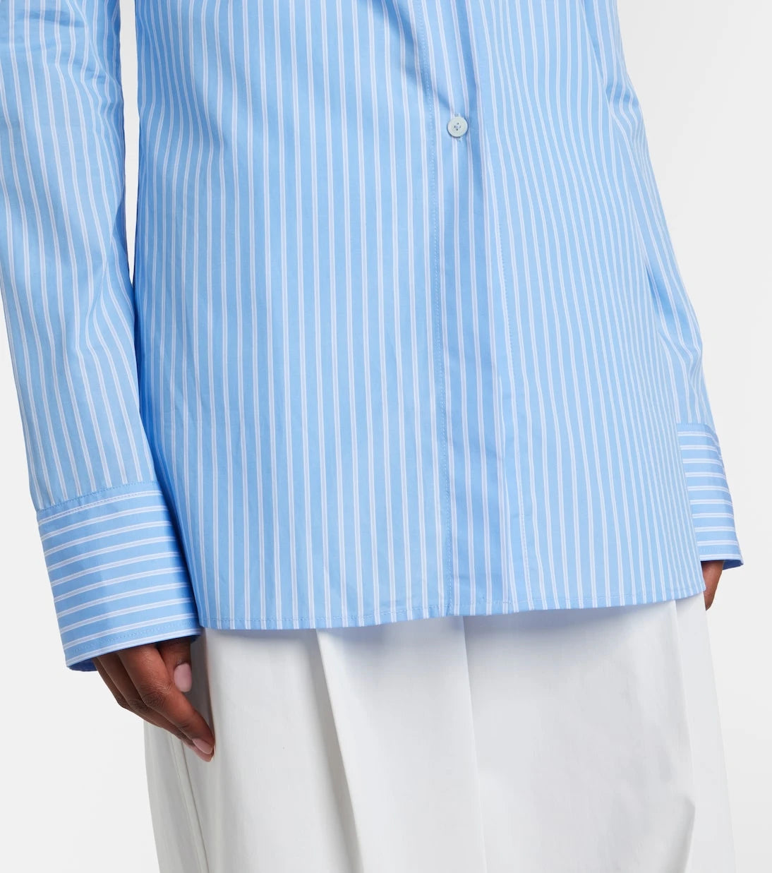 Toteme - Striped cotton poplin shirt