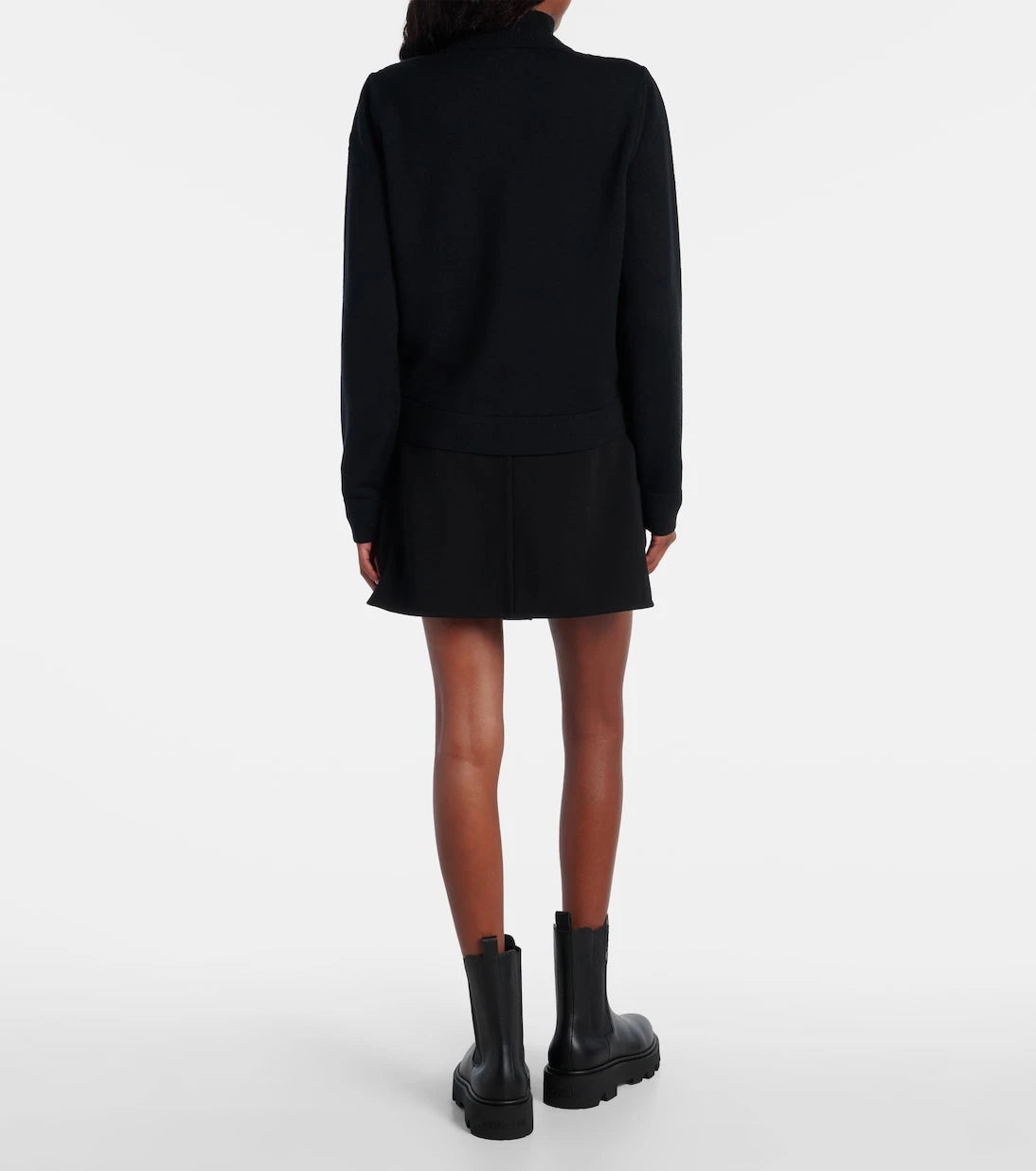 Moncler - Down-paneled virgin wool cardigan