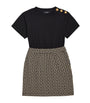 Balmain Kids Multi Two-Tone Dress (4-14 Years)