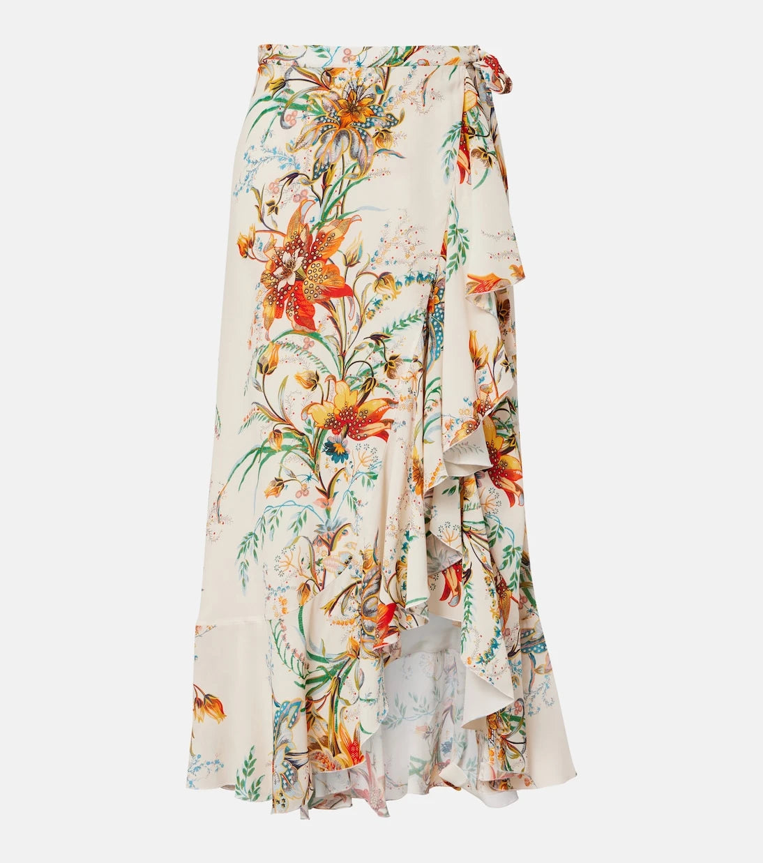 Etro - Floral wrap skirt