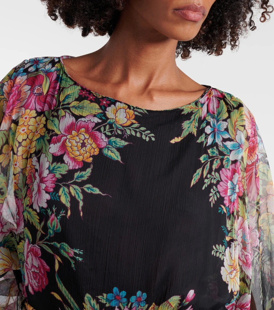 Etro - Floral silk gown