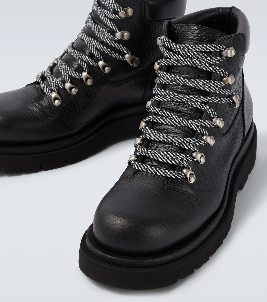 Bottega Veneta - Lug leather lace-up boots