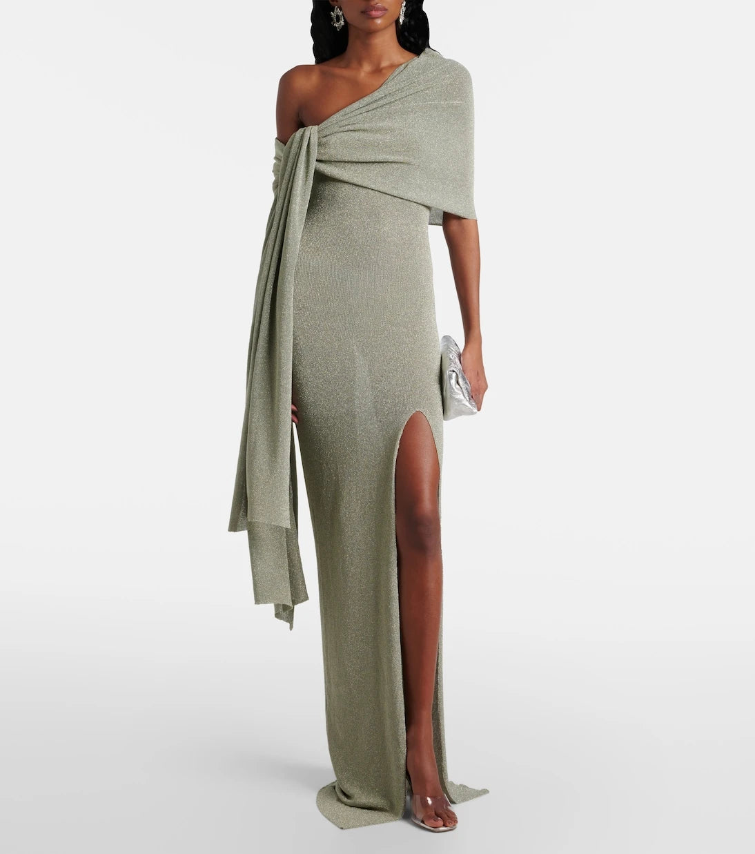 Aya Muse - Draped one-shoulder maxi dress