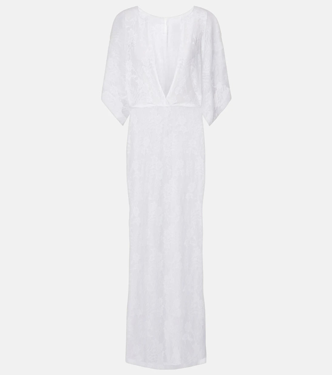 Norma Kamali - Obie semi-sheer lace gown