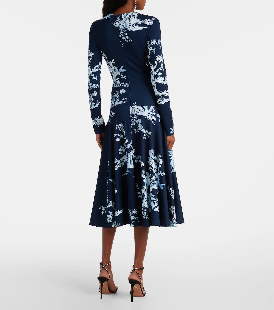 Erdem - Floral gathered midi dress