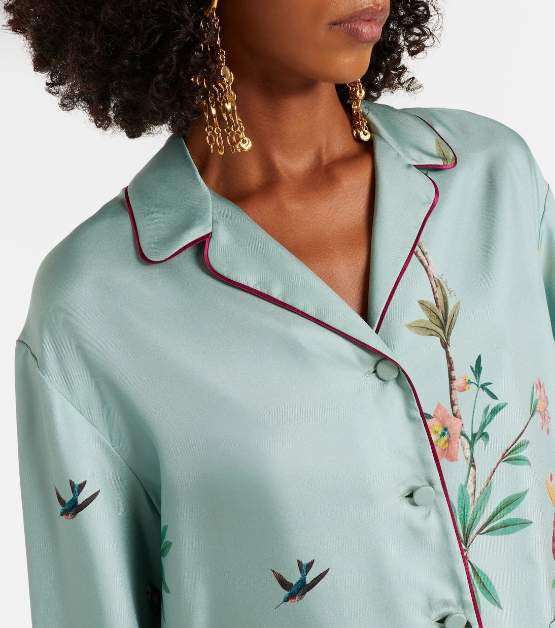 La DoubleJ - Printed silk shirt