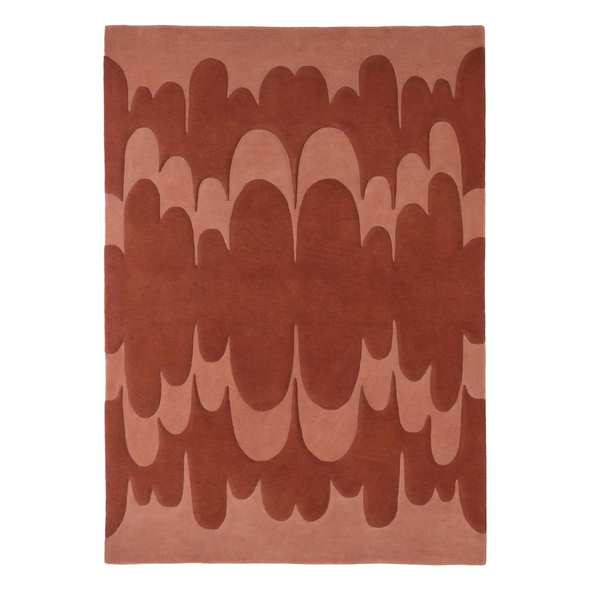 Nanimarquina - Echo wool rug, Lucia Eames | Terracotta