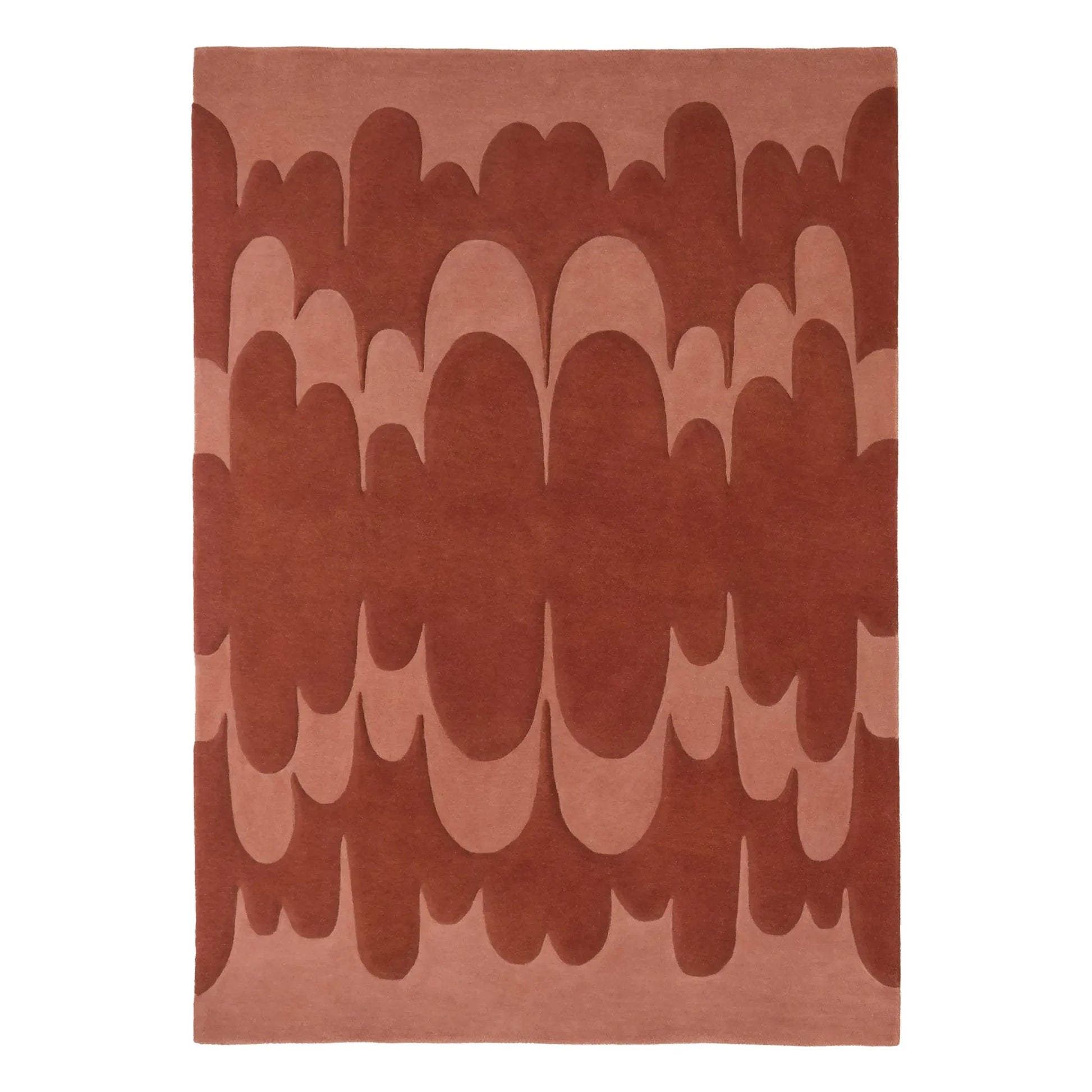 Nanimarquina - Echo wool rug, Lucia Eames | Terracotta
