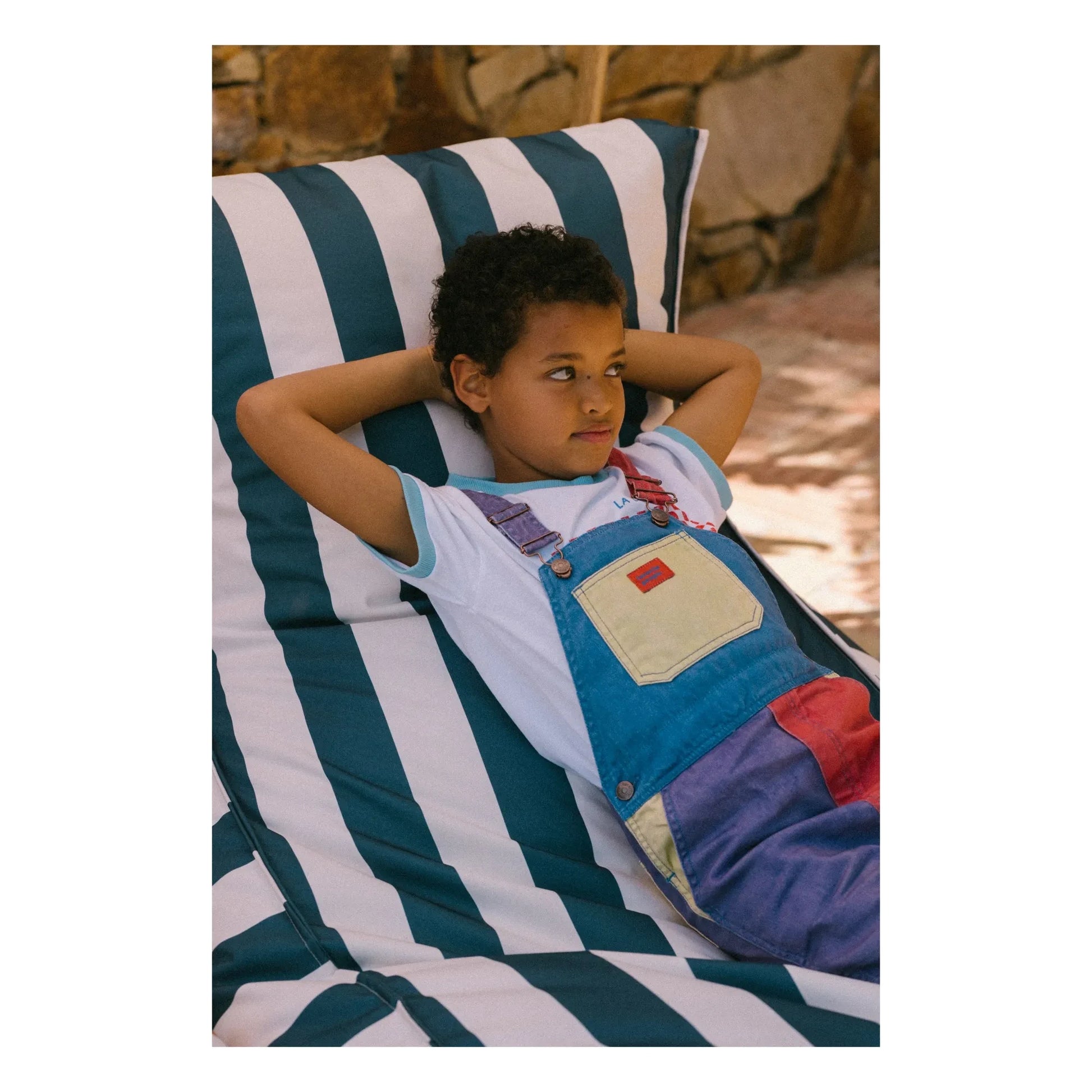 Favorite People - Colorblock Mozzarella Short Dungarees | Purple