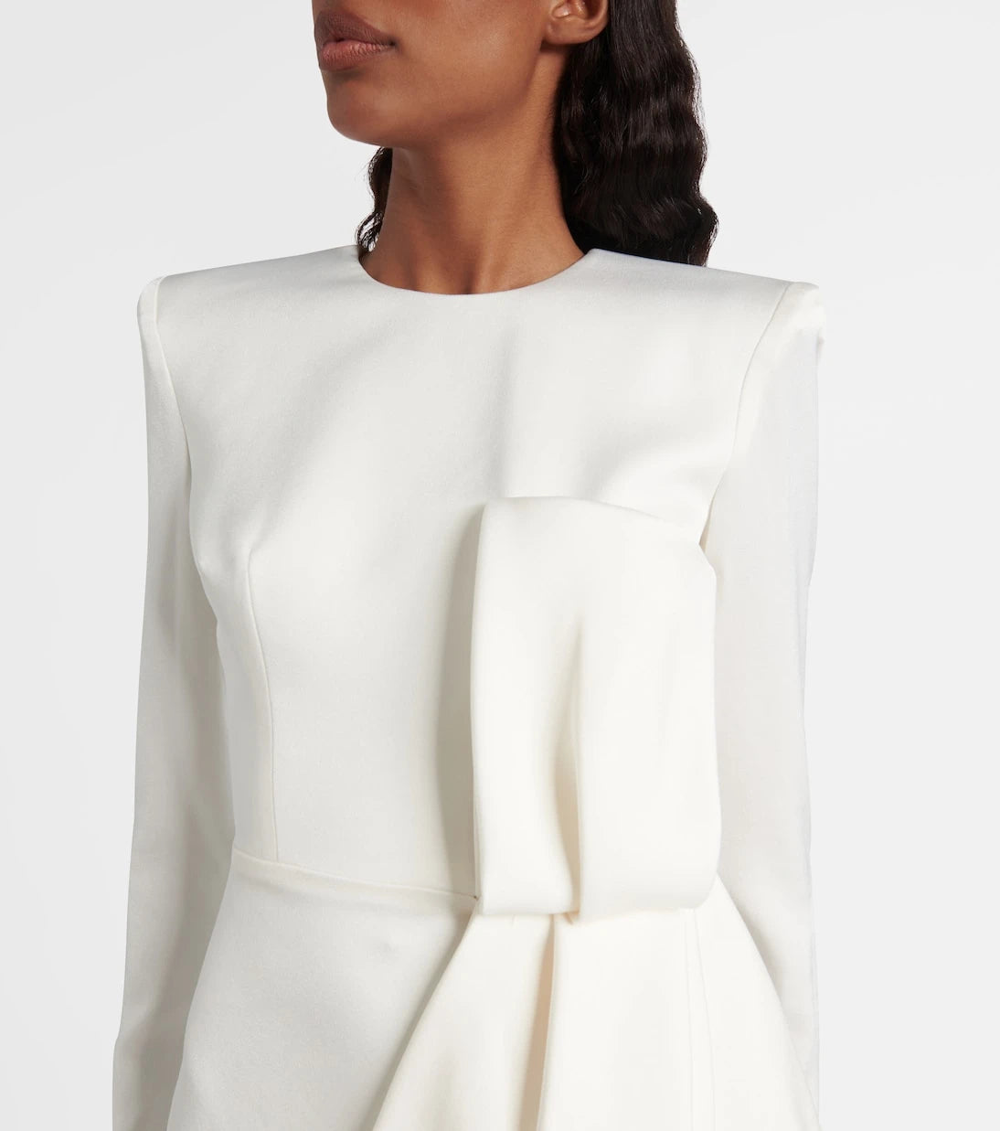Alex Perry - Bow-detail crêpe satin gown
