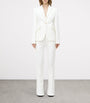 McQueen White Denim Single-Breasted Blazer