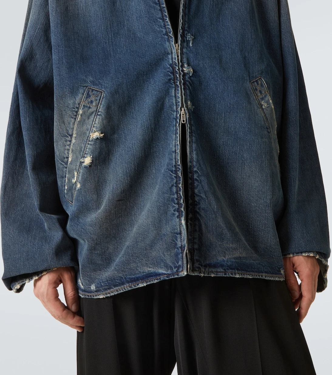 Balenciaga - Distressed denim jacket