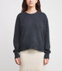 Johnstons Of Elgin Grey Donegal Cashmere Sweater
