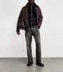Rag & Bone Brown Shearling-Collar Jacket