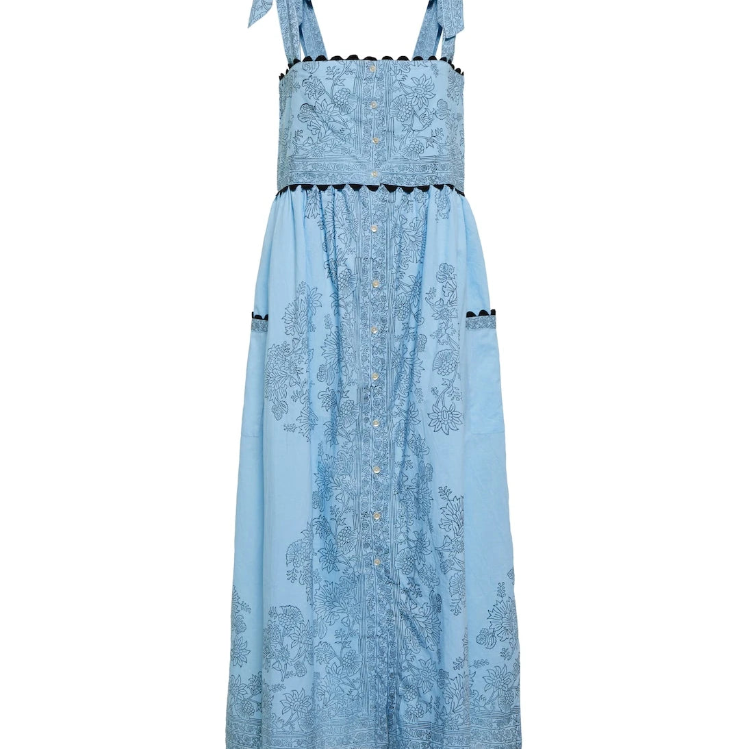 Juliet Dunn - Floral printed cotton midi dress