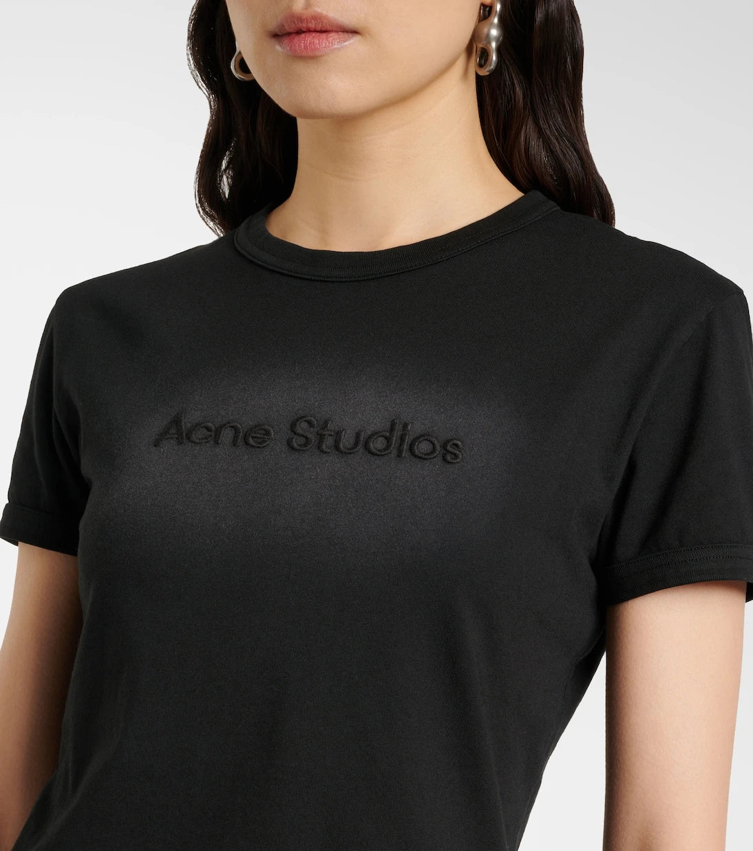 Acne Studios - Layered logo cotton jersey T-shirt