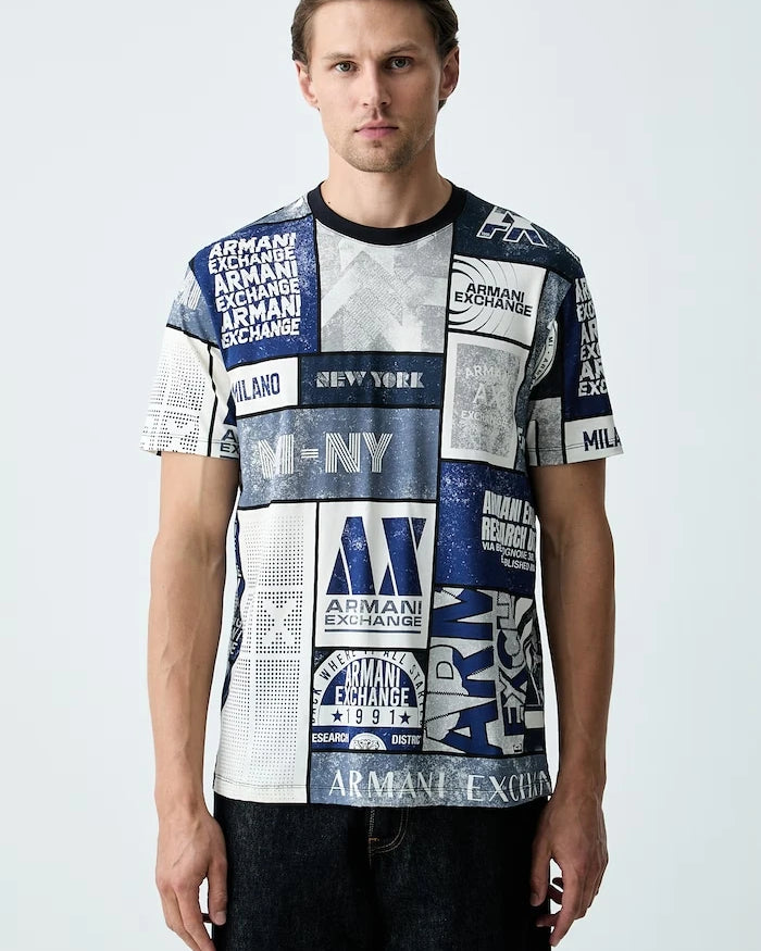 Armani Exchange erkek pamuklu tişört