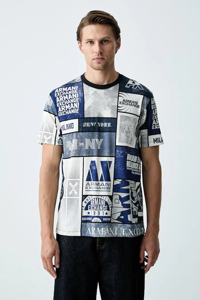 Armani Exchange erkek pamuklu tişört