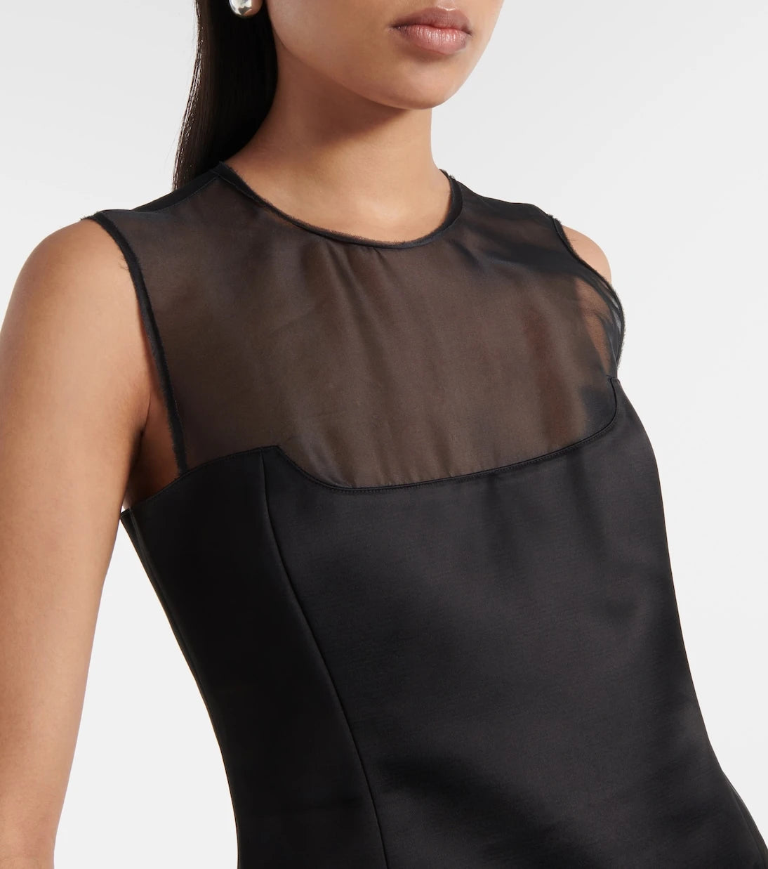 Khaite - Sasmo silk-paneled satin top
