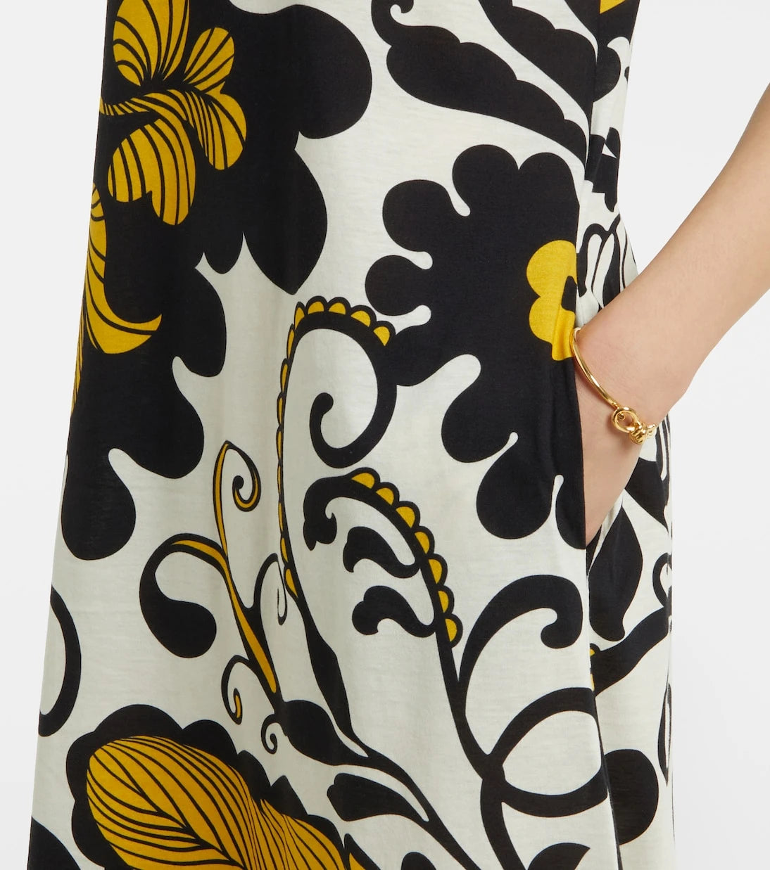 La DoubleJ - Meditation floral cotton midi dress