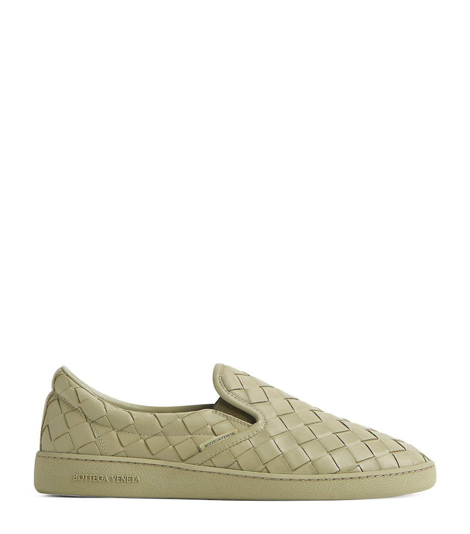 Bottega Veneta Leather Intrecciato Sawyer Sneakers