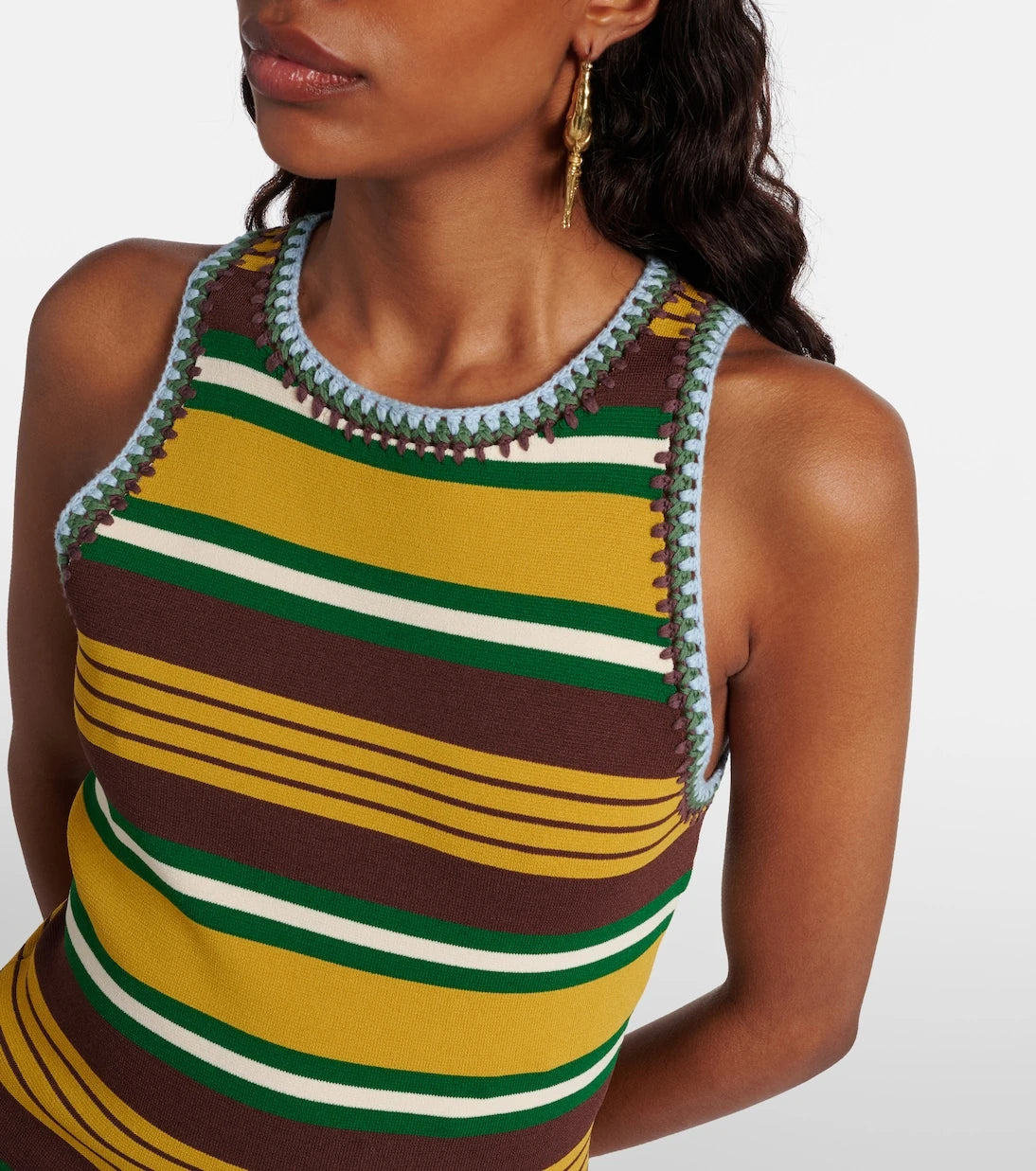 Alémais - Clover knitted striped tank top