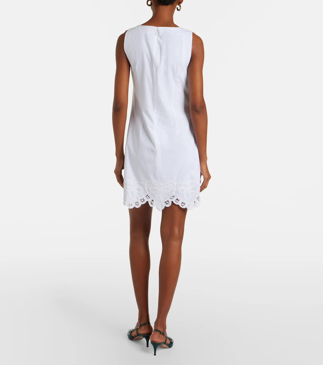 Veronica Beard - Shanice embroidered cotton minidress