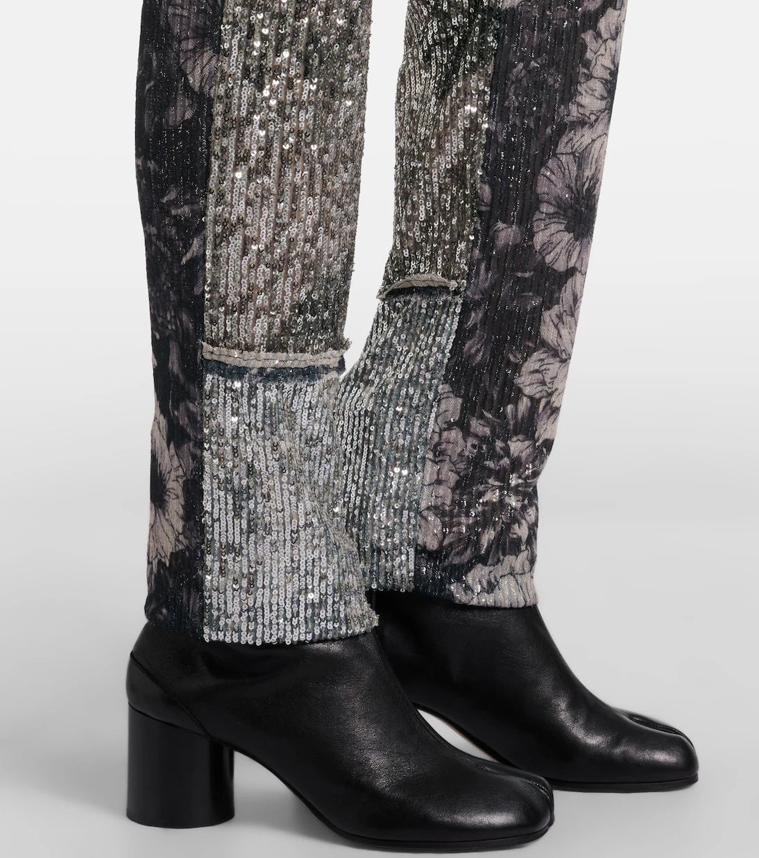 Maison Margiela - Sequined patchwork slim pants