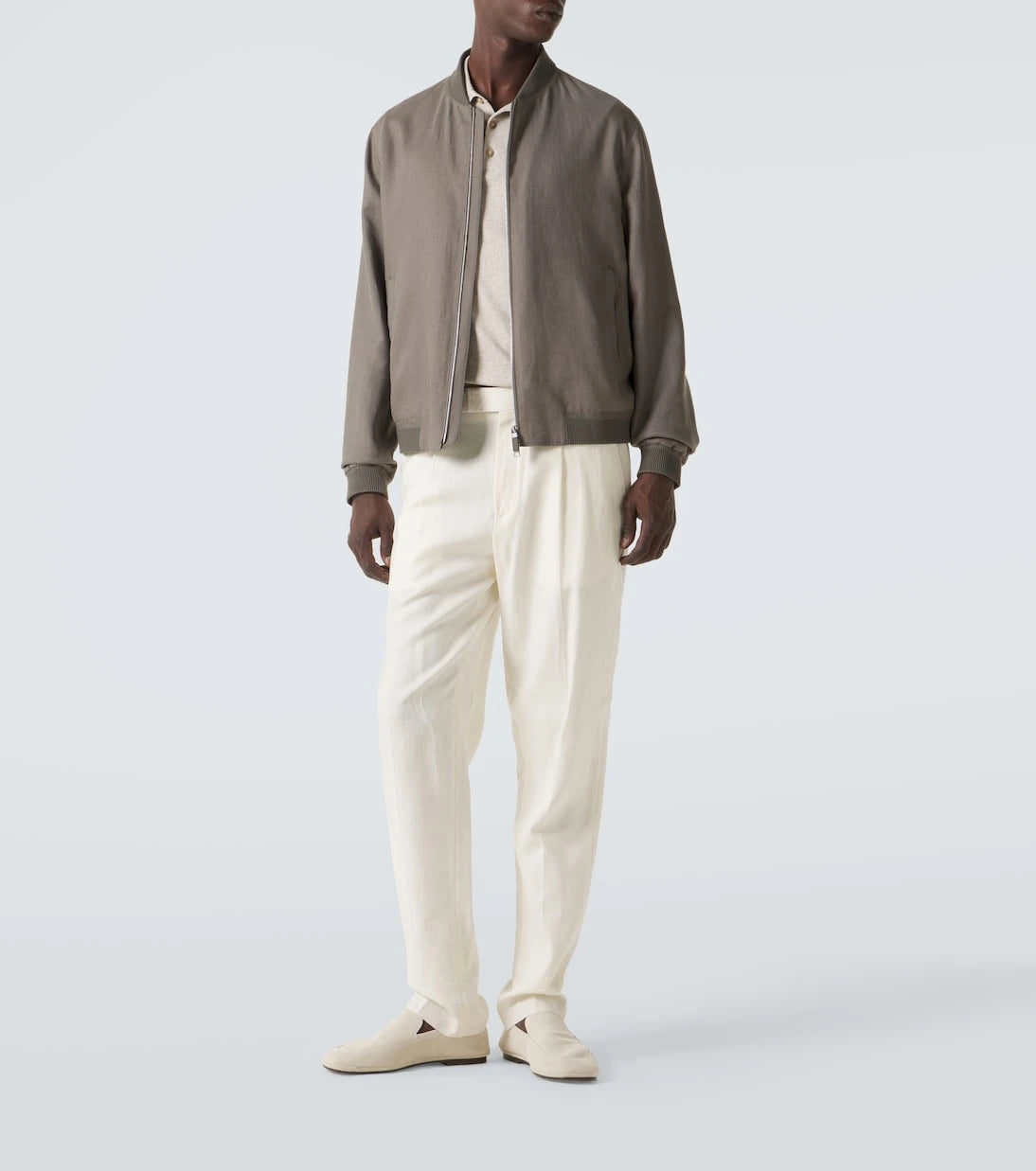 Zegna - Linen bomber jacket