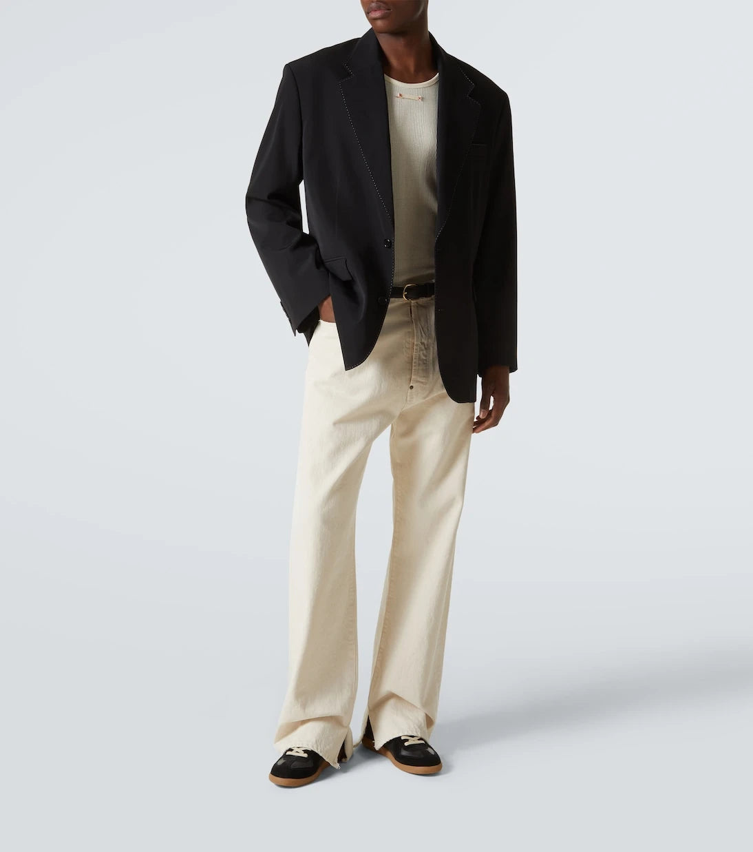 Maison Margiela - Replica leather and suede sneakers