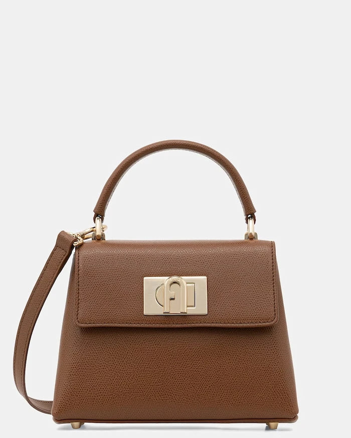 Furla структурlü kadın deri yapılandırılmış çanta