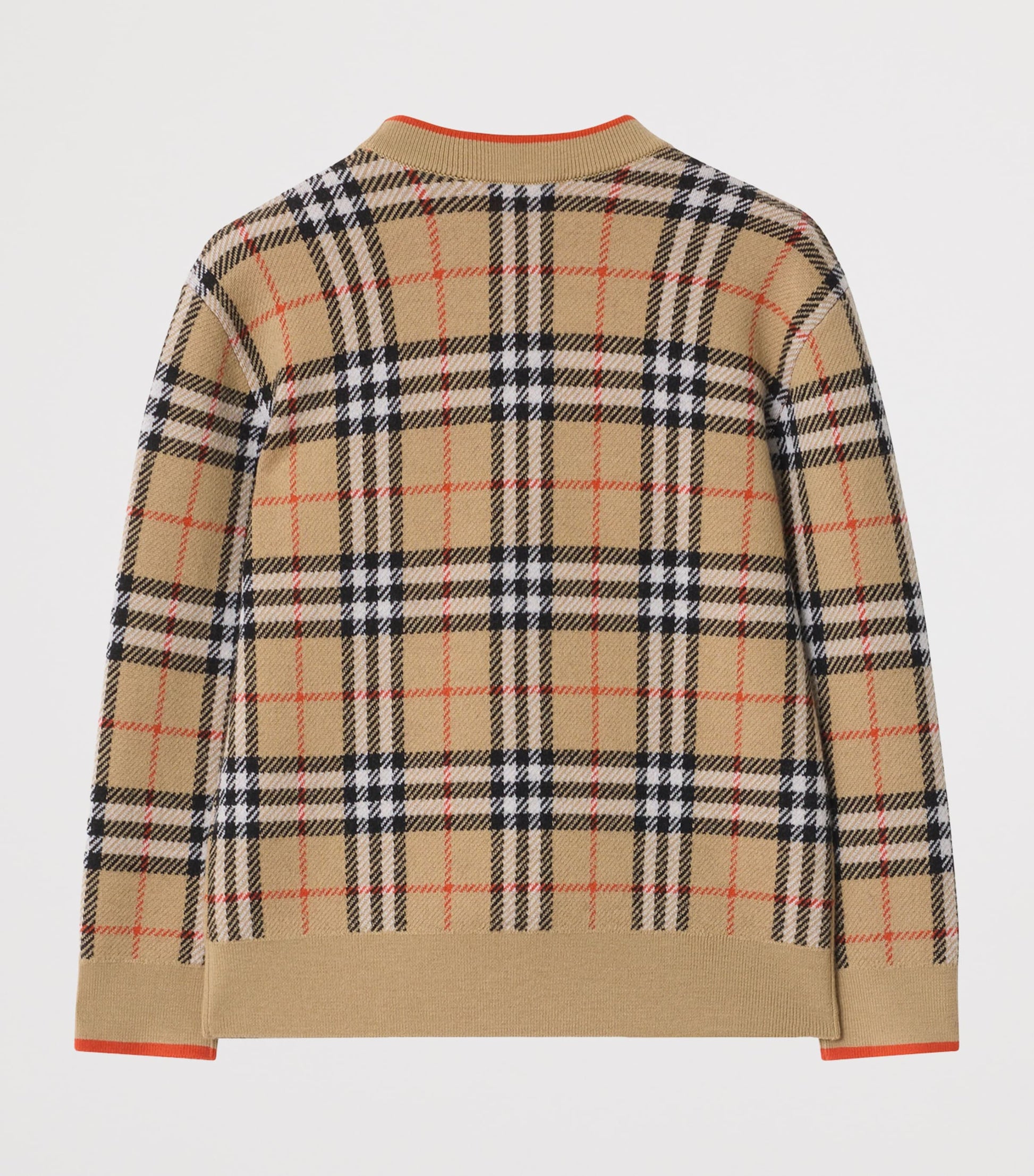 Burberry Kids Wool Check Cardigan (3-12 Years)