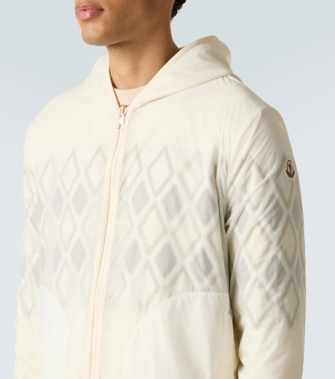 Moncler - Argyle reversible virgin wool jacket