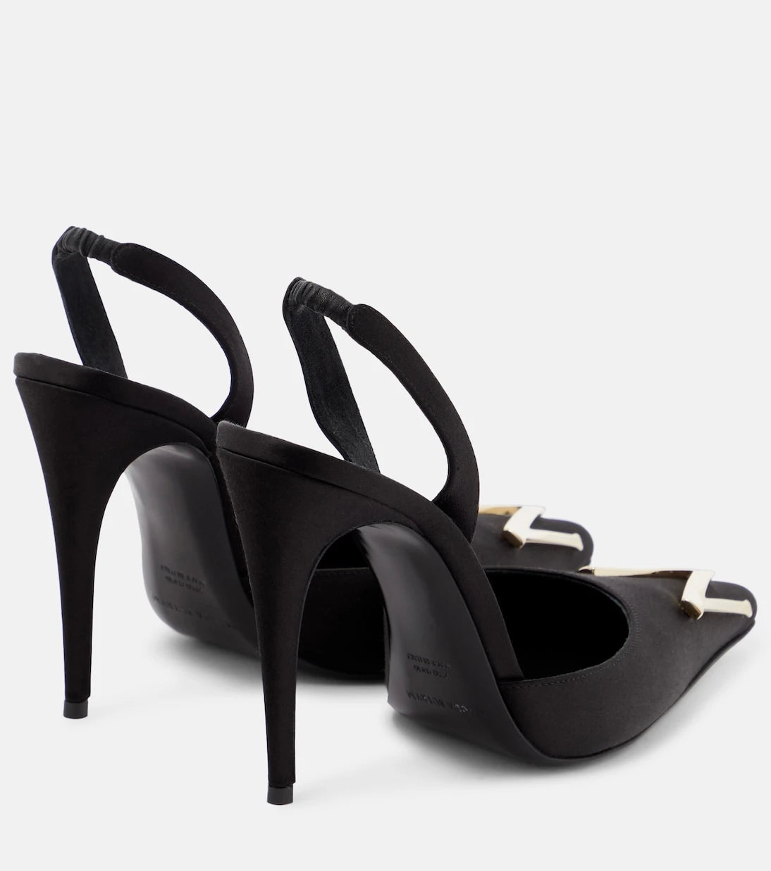 Magda Butrym - Logo slingback pumps