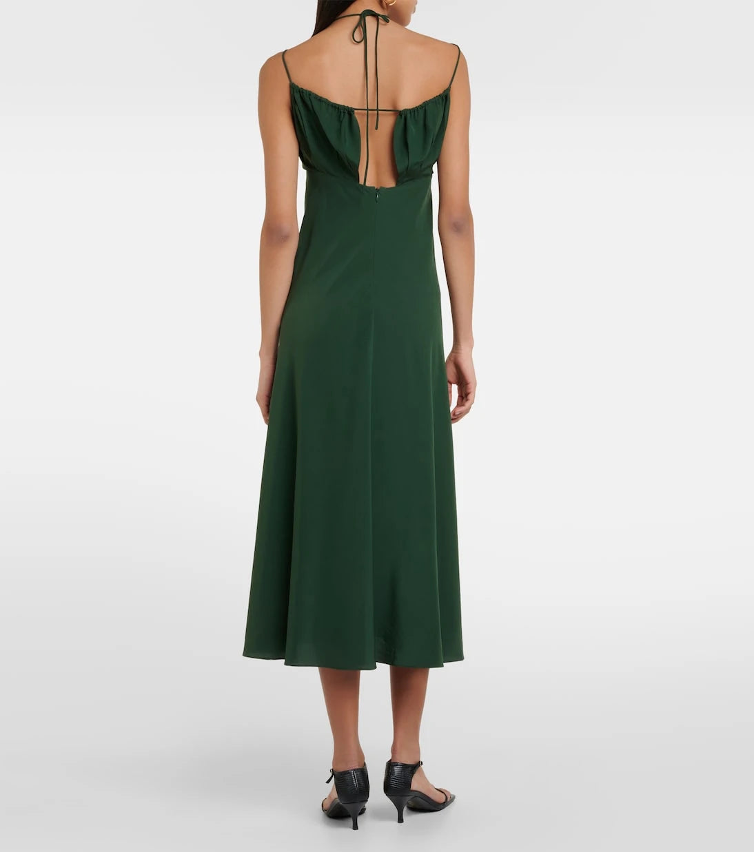 Toteme - Silk crêpe de chine midi dress