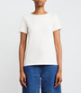 White Stretch-Cotton T-Shirt