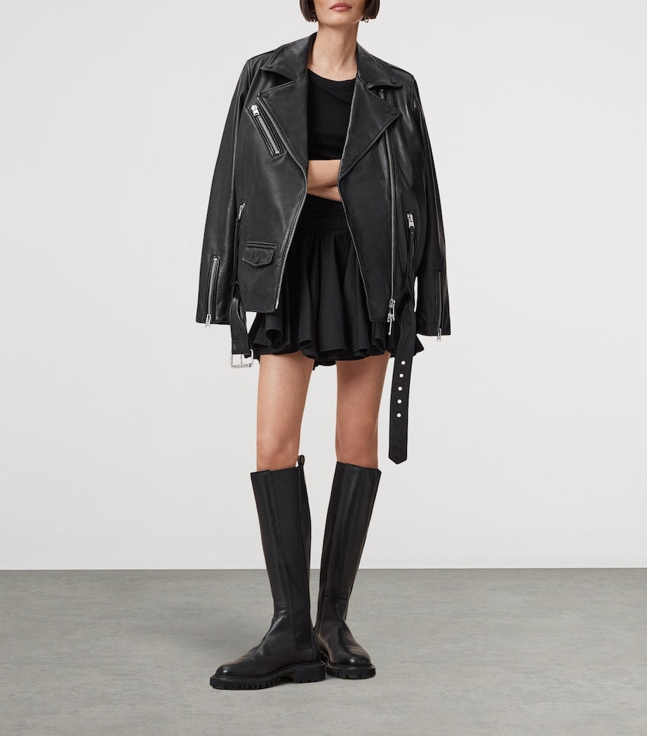 Black Tulip Mini Skirt