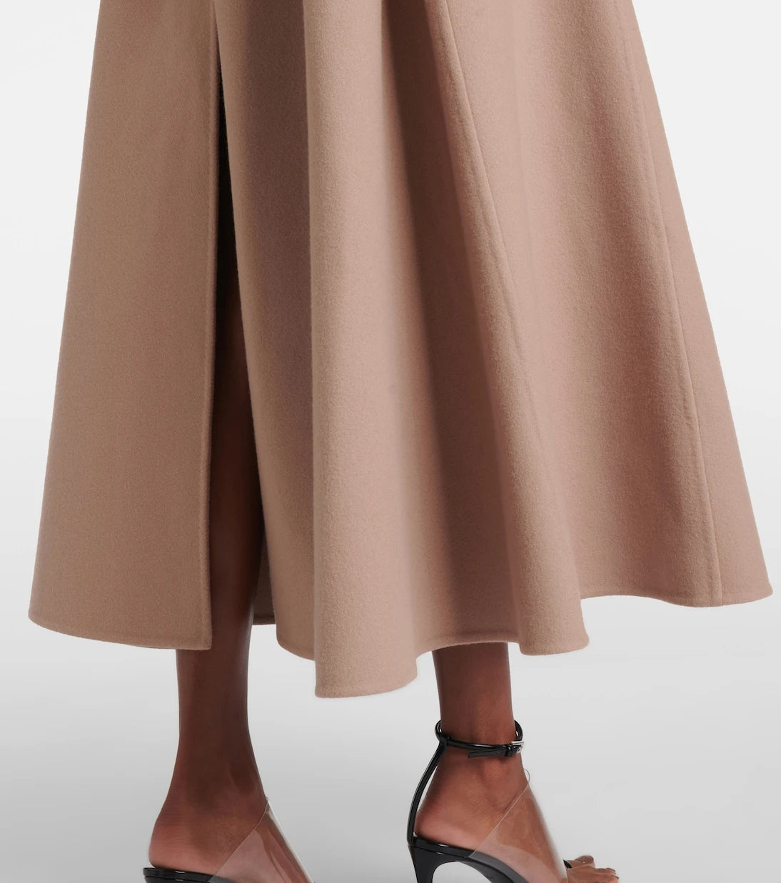 Alaïa - Wool and cashmere wrap coat