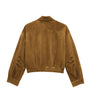 Saint Laurent Brown Suede Bomber Jacket