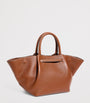 Demellier Brown Medium Leather New York Shoulder Bag