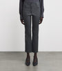 Grey Lambskin Duke Slim Trousers
