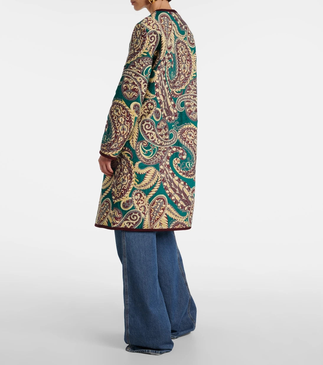 Etro - Reversible jacquard coat